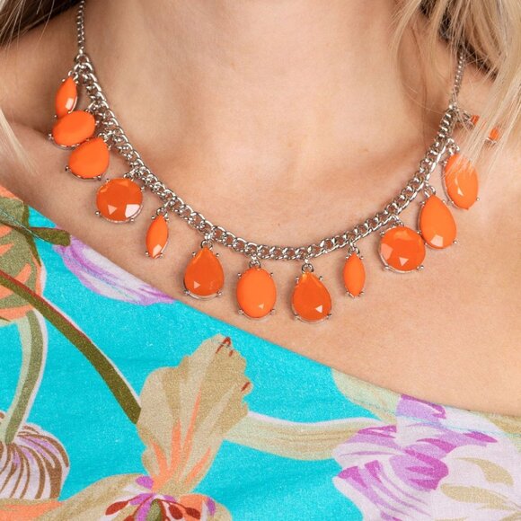 paparazzi Jewelry - Fairytale Fortuity - Orange Necklace